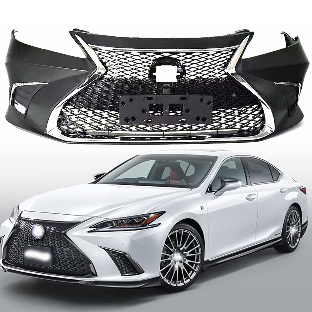 Front Bumper Cover Kit For 2010-2012 Lexus ES350 Conversion to 2019+ ES Style