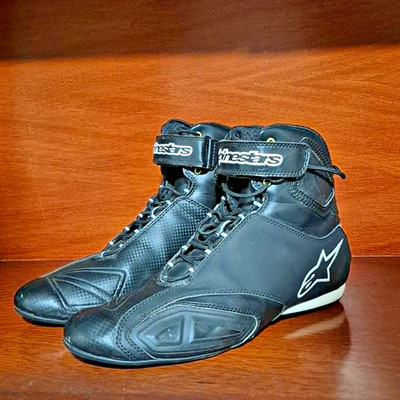 Alpinestars Fastlane Motorcycle Lightweight Riding Boots Black US 11 EUR 44 Y2K