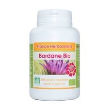 200 gélules BARDANE racine BIO AB dosées à 250 mg