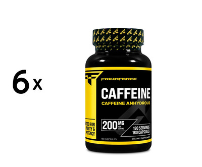 6 x Primaforce Caffeine, 200mg - 180 caps (74,03 EUR/kg)