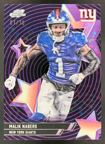 2025 Topps Cosmic Chrome Malik Nabers Base (RAW)
