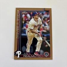 2025 Topps Series 2 JT Realmuto #625  Gold Border #'d 1249/2025 Phillies