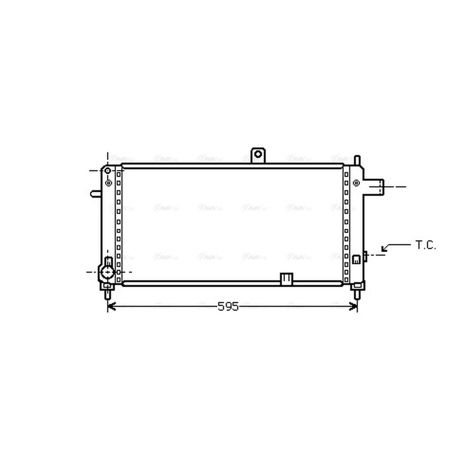 Radiator OLA2054 AVA 1302015 90136753