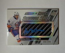 2023/24 UD ENGRAINED WILLIAM DUFOUR ROOKIE SIGNATURE SHOTS AUTO/STICK RC #d/299
