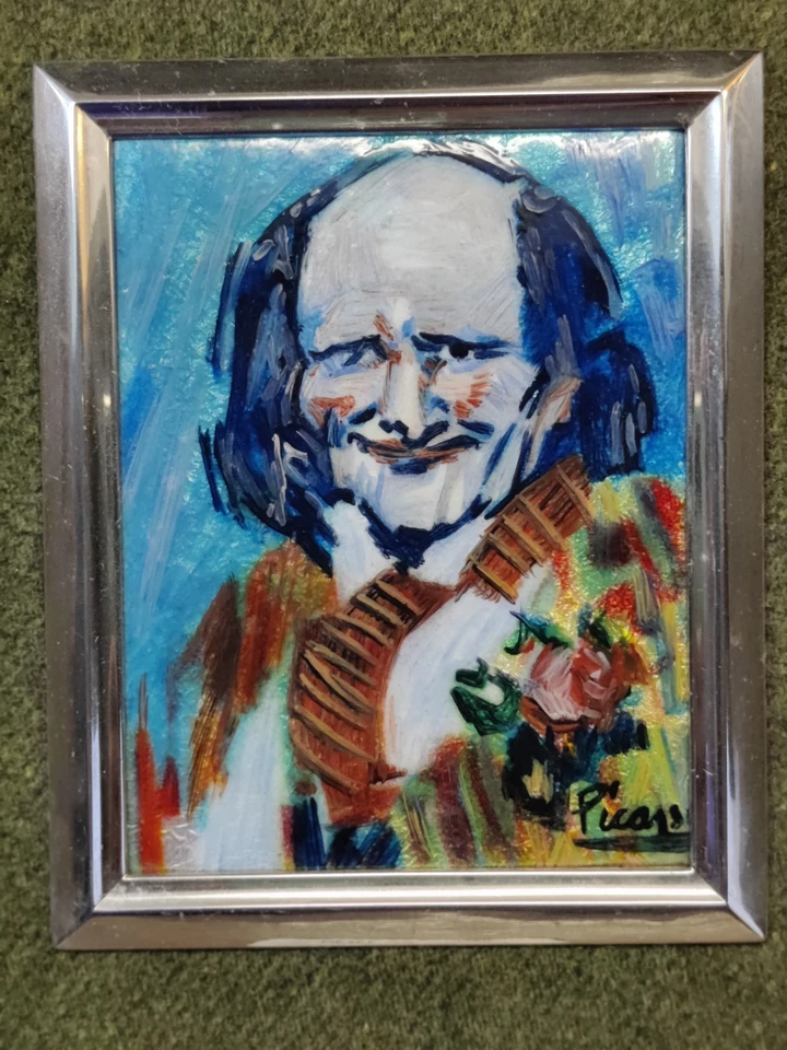 Pintura Retrato Esmalte Picasso Cubista Moderno, Bibi la Puré Foto 3 de 4
