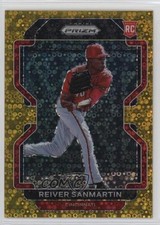 2022 Panini Prizm Tier II Gold Donut Circle 10/10 Reiver Sanmartin #160 3c7