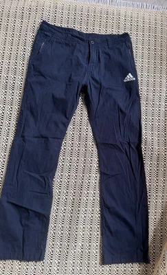 adidas Chino Gr. D6 Herren Freizeit Hose In Dunkelblau Top Zustand - Bild 1 von 4