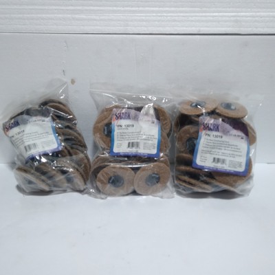 Shark 13019 3-Inch Quick Change Surface Conditioning Discs, Brown, 3 -25 packs 
