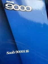 Saab 9000 i 9000i 16 Range Car Sales Info Brochure Frameable 1985