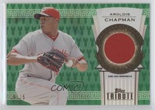 2014 Topps Tribute Titans Relics Green 24/25 Aroldis Chapman #TTR-ACH uk2