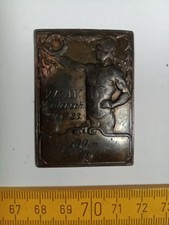 Plakette/ Abzeichen Jugendstil - J&uuml;ngling- V.B.A.V. Meistersch. 29.7.23. - 100m