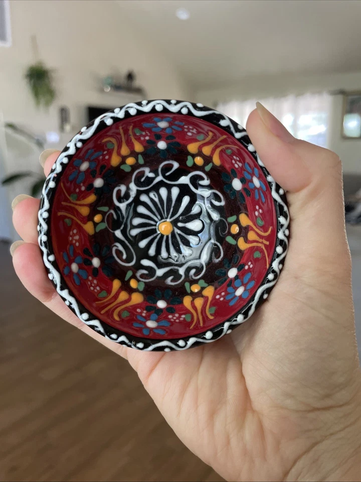 Lote al por mayor a granel de 100 cuencos turcos pintados a mano, favores de boda, baby shower Foto 4 de 4