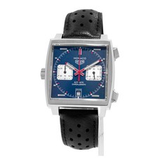 TAG Heuer Monaco Calibre 11 CAW211P.FC6356 33mm Blue Steel Mens Watch 2017 3
