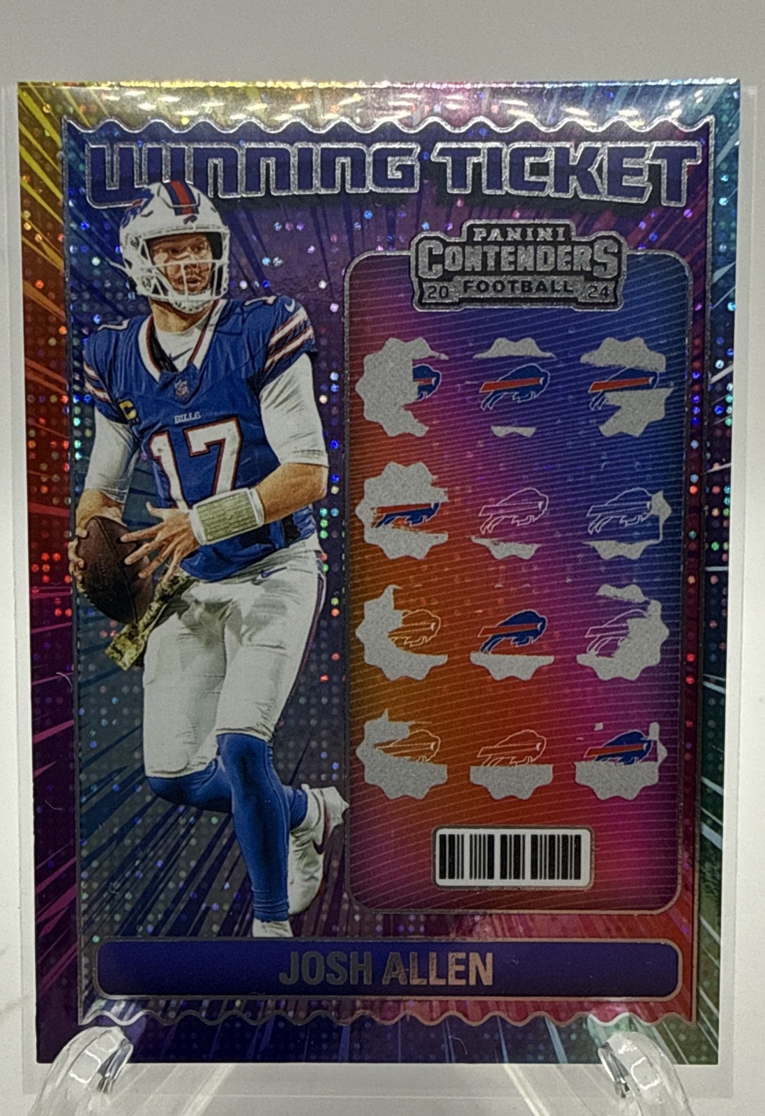 2024 Panini Contenders - Winning Ticket Josh Allen #7 - Silver