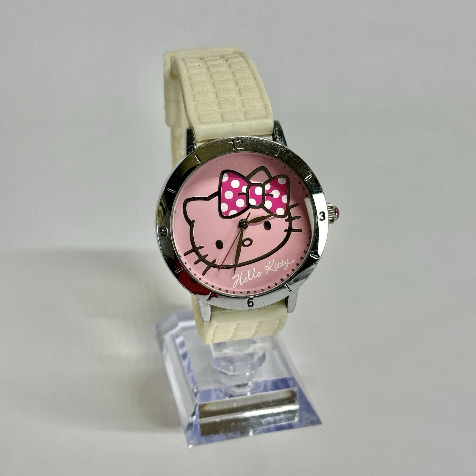 SANRIO Hello Kitty Quartz Analog Women Vintage Watch W432 *WORKING