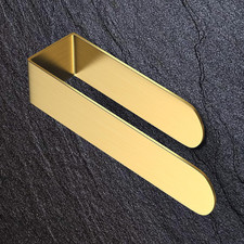 Gold 8-Inch Adhesive Hand Towel Holder for Wall, U Shaped