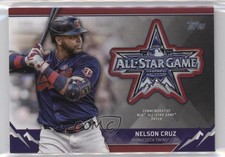 2021 Update MLB ASG Commemorative Sleeve Logo Red 5/10 Nelson Cruz Patch 1fs8