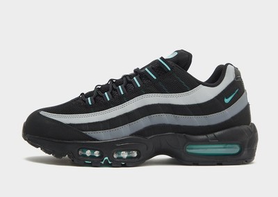 Original Nike Air Max 95  (Herren Gr. UK 7 & 8) Schwarz / Aurora Grün-Grau