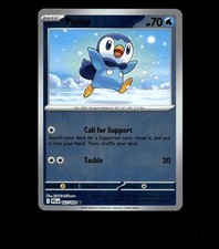 Piplup - 027/094 - Phantasmal Flames - Reverse Holo Near Mint Pokemon Card TCG