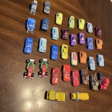 Disney Pixar Cars Mattel Mini Racers Lot Of 33 Lightning Mater Ms Fritter