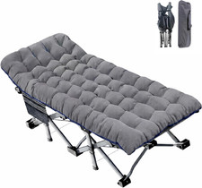 XXL Camping Cot for Adults, Oversized 78" 32" Folding Camping Bed, 900LBS Heavy