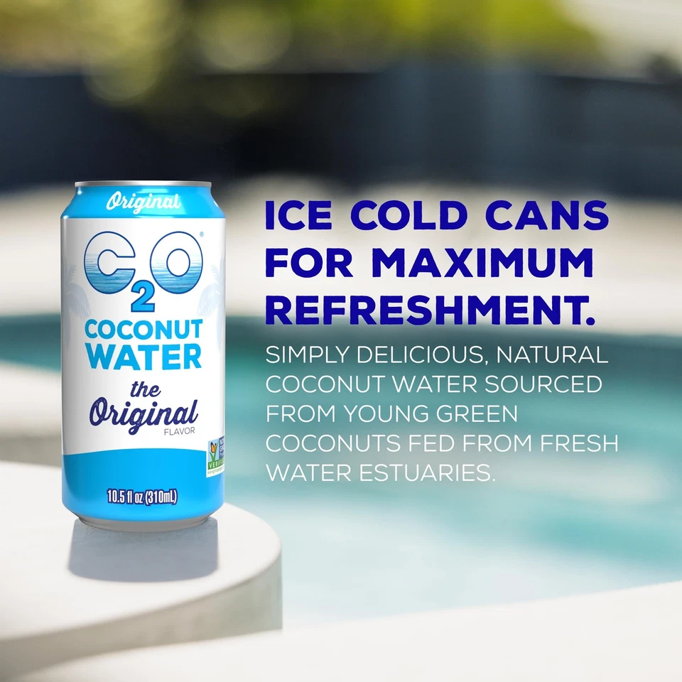 C2O  Coconut Water The Original Flavor 24Pack  Made with Fresh Coconut Water 1 - Image 2 of 4