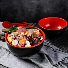 Lyellfe Set of 10 Miso Soup Bowl with Spoon, Restaurant Quality Cereal Rice...