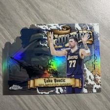 2025-26 Topps Chrome Update Luka Doncic Captains Silver Refractor Case Hit SSP
