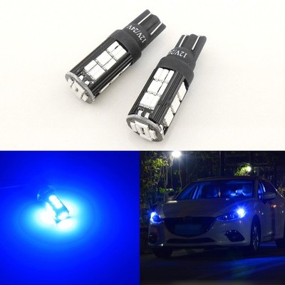 2pcs Ultra Blue 168 2825 W5W 42-SMD LED Car Truck Motorcycle Parking Light Bulbs