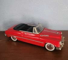 VINTAGE BUICK TIN FRICTION CONVERTIBLE - RED - WORKS