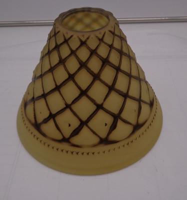 Toltec Lighting 7in Chocolate Icing Glass #7185
