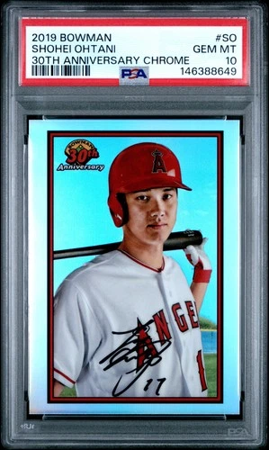 146388649 Shohei Ohtani 2019 Bowman #B30-SO 30th Anniversary Chrome PSA 10