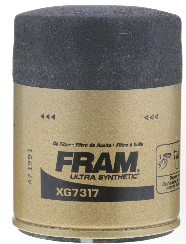 Filtro de aceite de repuesto automotriz ultra sintético FRAM XG7317 hasta 20 k millas Foto 3 de 3