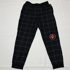 Disney Marvel Spider-Man Black Web Sweatpants Youth Size 13 Logo On Pant Legs