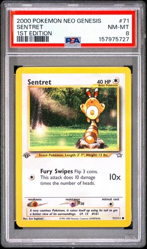 Sentret (1st Edition) graded PSA 8 for sale on eBay