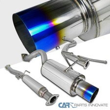 Fit 96-00 Honda Civic 3dr Hatchback Ss Burnt Tip Catback Exhaust Muffler System