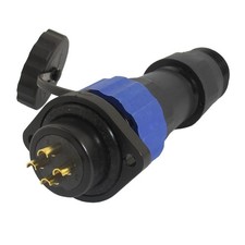 SD20 20mm 4 Pin Flanged Waterproof Aviation Cable Connector Socket IP68