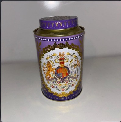 Queen s Platinum Jubilee Royal Collection Trust Platinum Blend Tea Tin (empty)