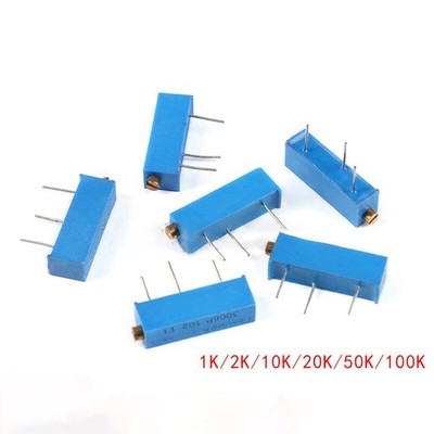 Trimmpotentiometer Trimmer Potentiometer Spindeltrimmer Poti 3006 1KOhm-100K Ohm
