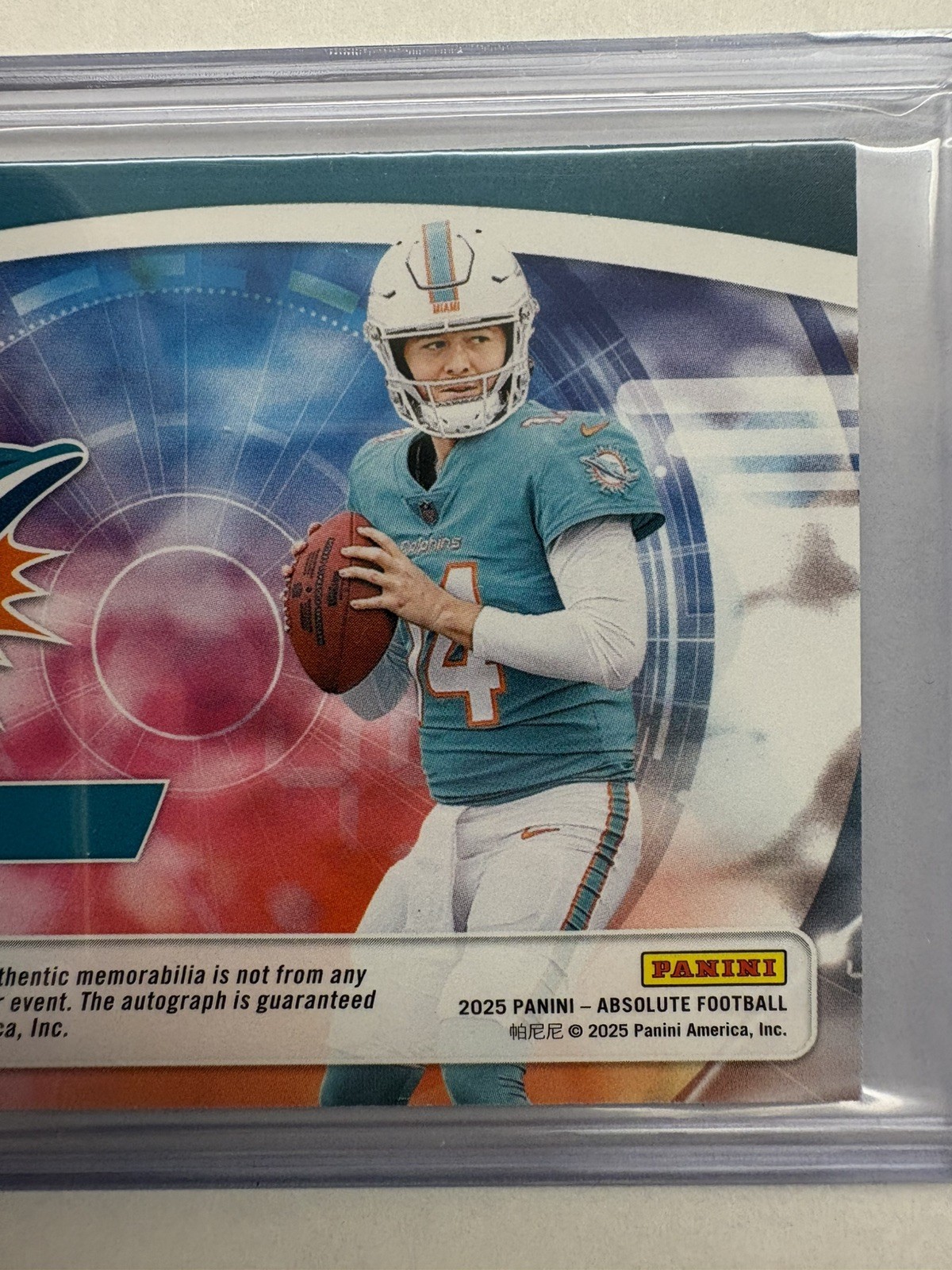 2025 Absolute Hobby - NFL SHIELD TRUE - QUINN EWERS - Rookie Patch Auto RPA 1/1 view 6