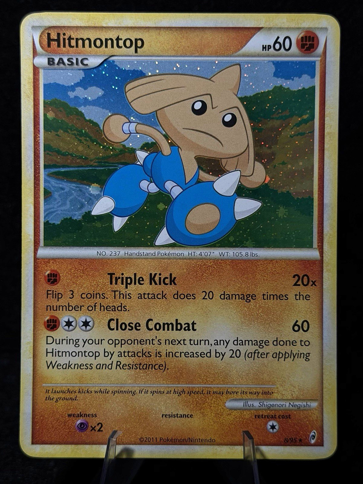 Pokemon TCG Hitmontop 8/95 Call of Legends Holo NM