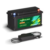 12V 100Ah Lifepo4 Lithium Batterie Akku Bms FüR Wohnmobil Solarbatterie Rv Boot