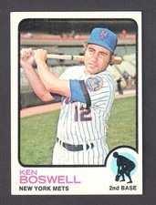 1973 Topps Baseball Card Ken Boswell #87 New York Mets