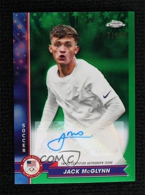 2024 Topps Green Refractor 71/99 Jack McGlynn #AU-JM Auto p6a