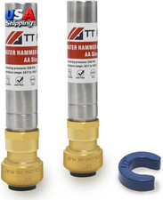 2 PCS Stainless Steel Water Hammer Arrestor 1/2 Inch Push to Connect Pex Copper