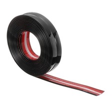 Wall Corner Protector Molding Trim 0.8" 10 ft Flexible Caulk Strip, Black