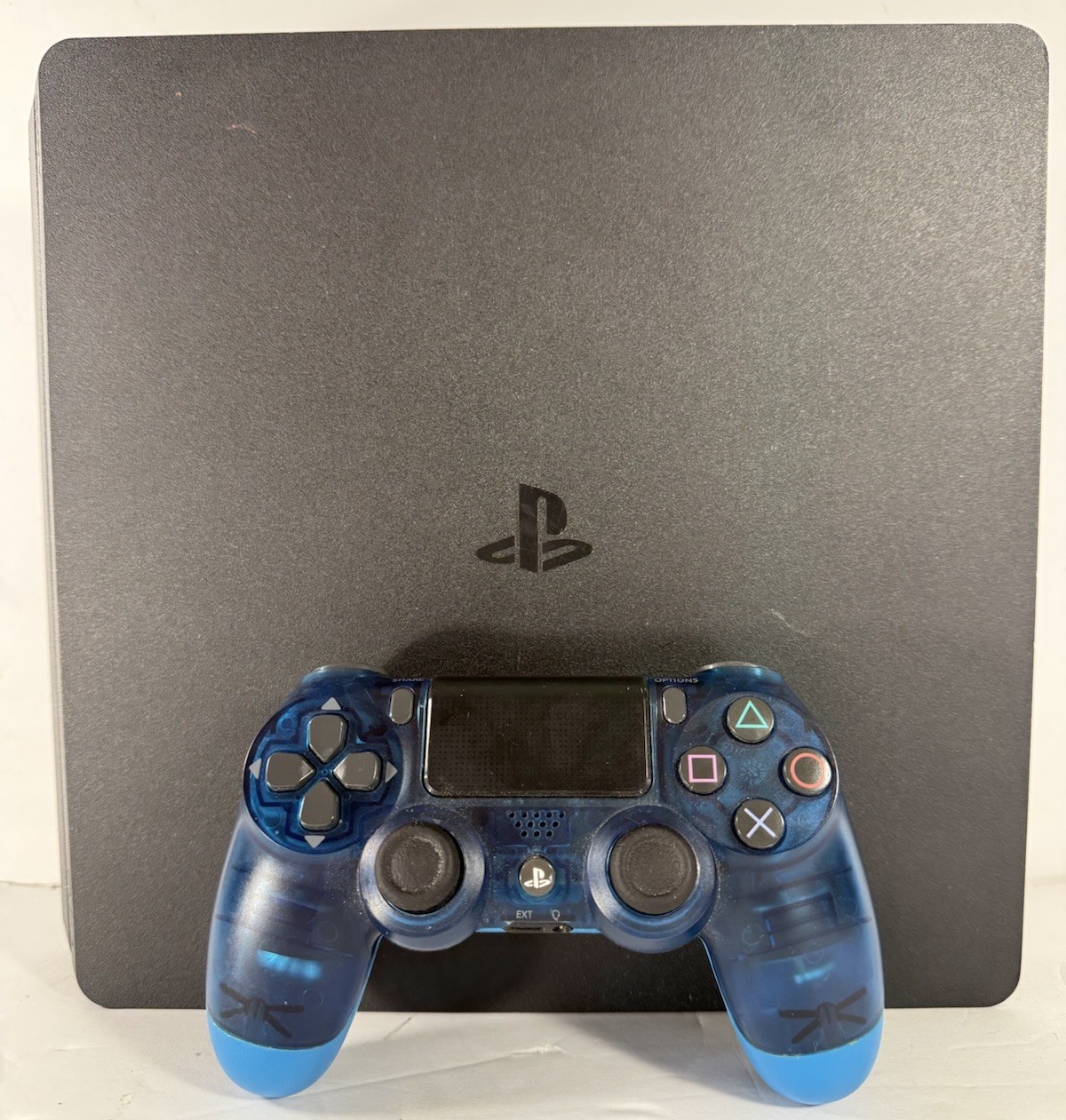 Sony PlayStation 4 PS4 Slim Console CUH-2215B 1TB + Controller + Cables - Works