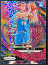 Nikola Topic 2024-25 Panini Prizm 05/42 Pink Pulsar Instant Impact RC #3