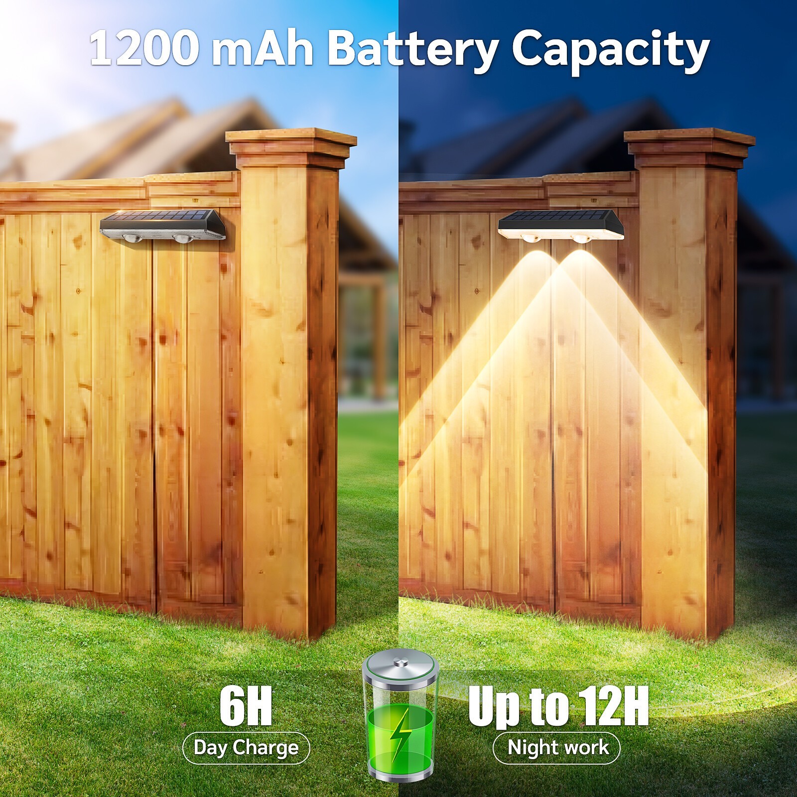 LED Solar Power Fence Lights Deck Door Wall Stair Step Outdoor Garden Lamp