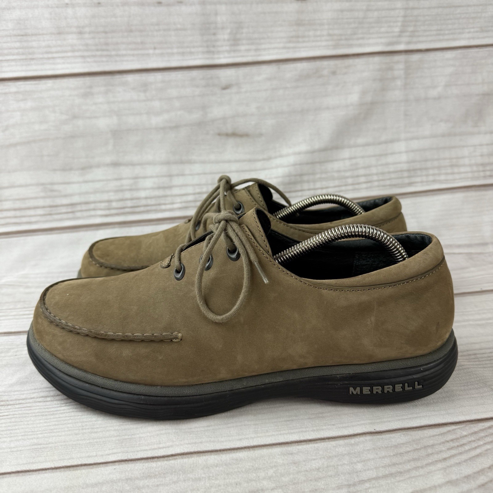 Oxford Merrell Topo Rim casual in pelle da uomo taglia 11 mocassino